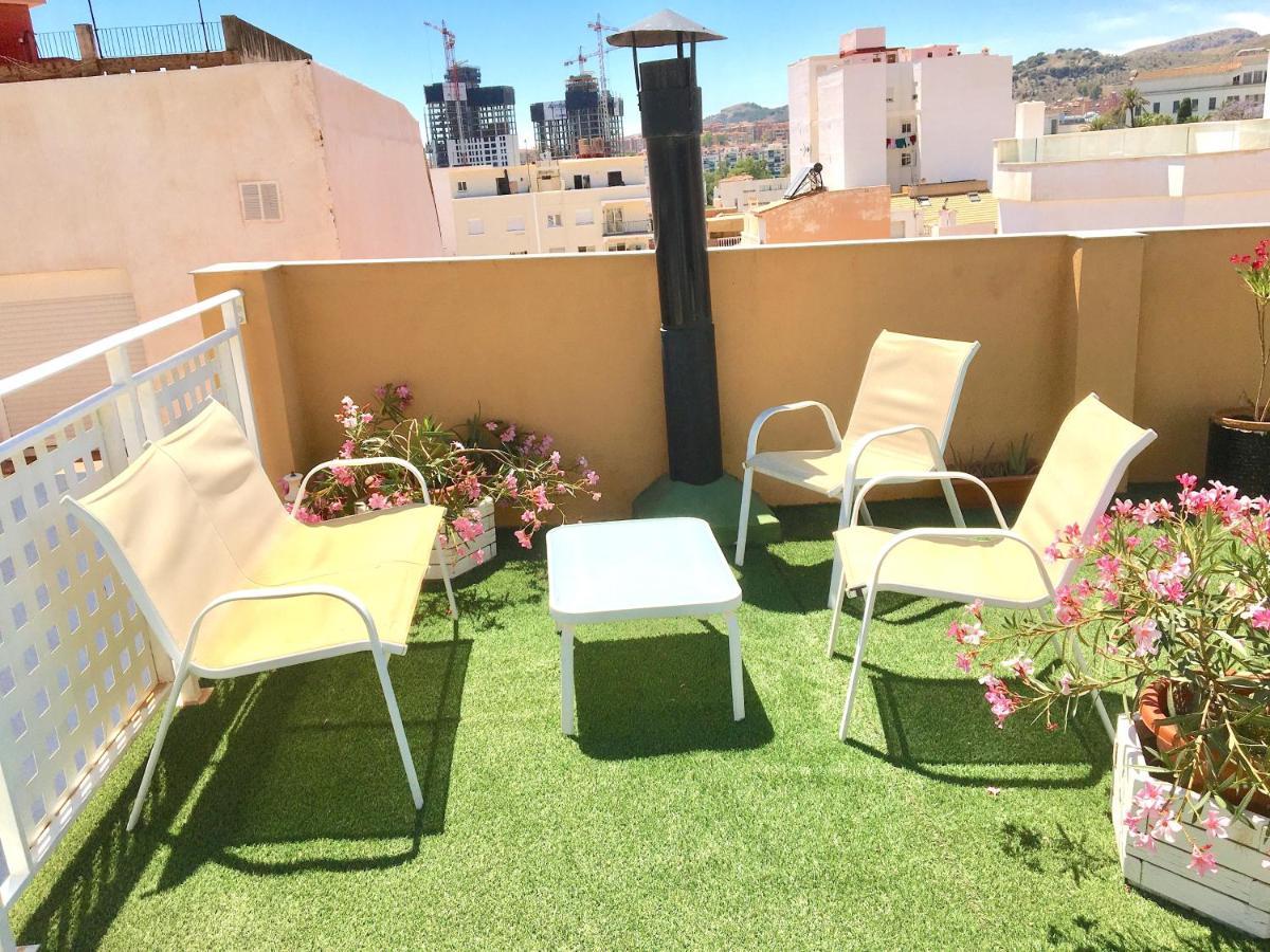 Room With Single Bed In Typical Townhouse With Rooftop Terrace Málaga Eksteriør bilde